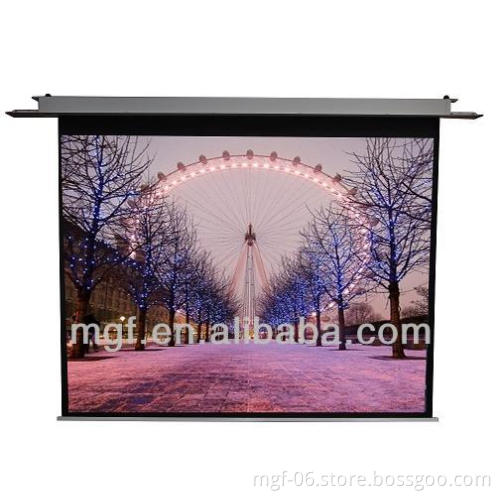Ceiling Hidden Motorized Projector Screen with Remote Control